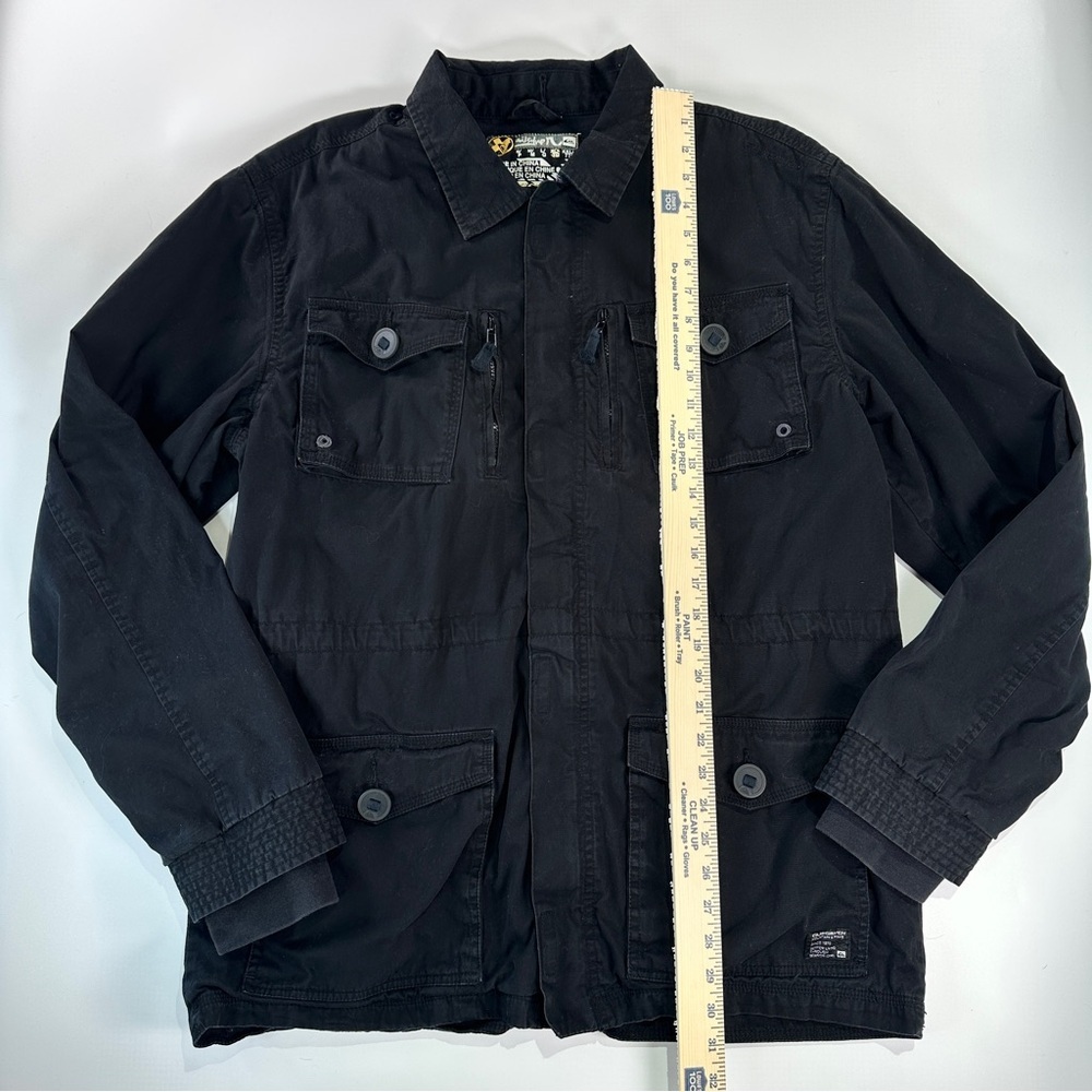 Quiksilver Utility Jacket Gorpcore Field Coat Bla… - image 13
